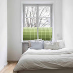 Gradient Green Wooden Board Window Valance Curtains, Retro Country Wood Grain - Image 7
