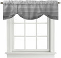 Grey Ombre Wooden Tie Up Valance Curtains by Unknown