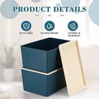 Menkxi 6 Pcs Large and Small Plastic Storage Bins