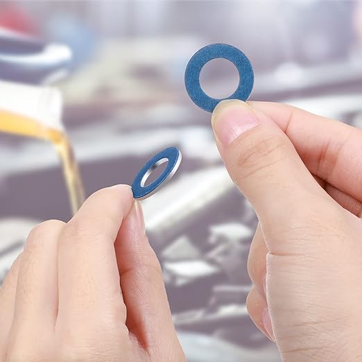Mudder 30 Pieces Aluminum Engine Transmission Fluid Oil Crush Washers Drain - Image 5