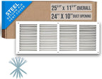 Fits 24x10 Duct Opening | Steel Return Air Grille by Handua | Vent Cover Grill by Handua