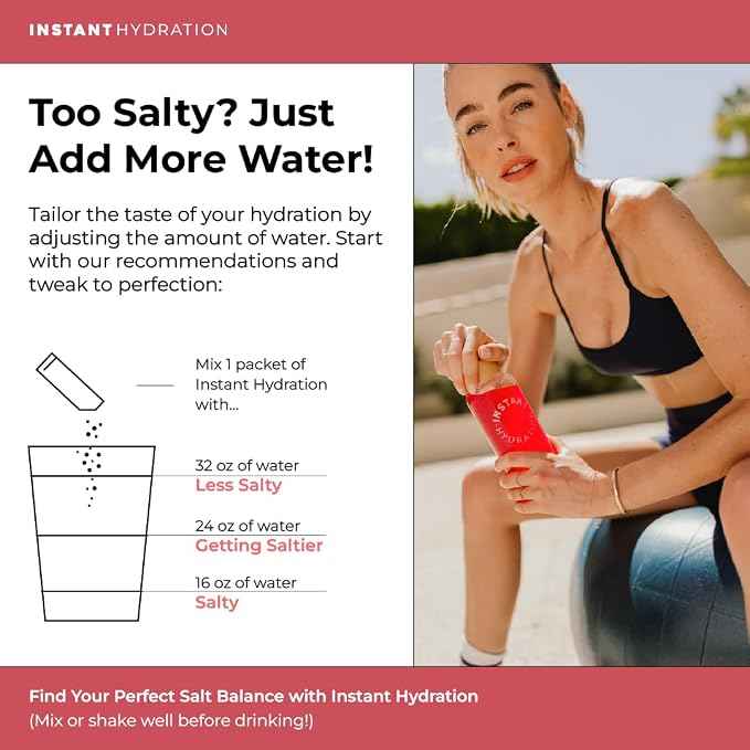 Instant Hydration Electrolytes Powder Packets