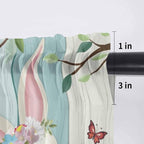 Easter Sheer Valances for Windows 54"x18", Light Filtering Kitchen Curtains - Image 7