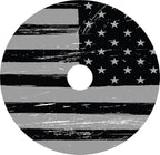 Kustom Cycle Parts Black and Grey American Flag Plastic Air Cleaner Console - Image 2