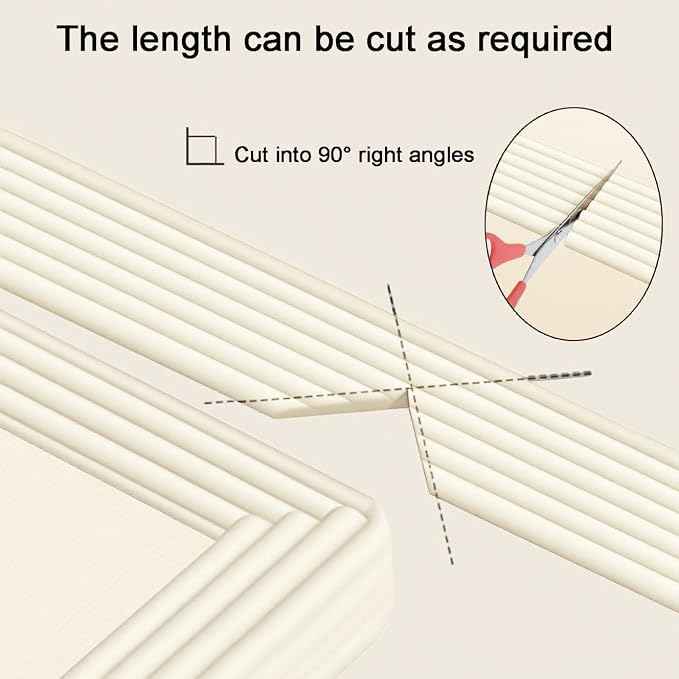 Proof Edge Corner Protector, Soft NBR Rubber Foam Adhesive Cushion, Fireplace