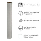 PATIKIL 40" L x 16" W Woven Wire Mesh, 350 Mesh 304 Stainless Steel Air Vent - Image 3