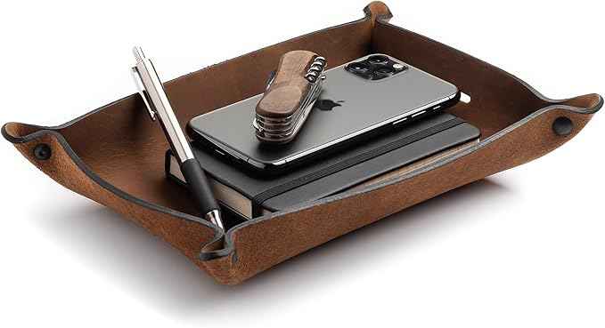 Main Street Forge Leather Valet Tray