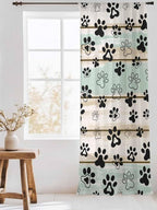 Sheer Curtains 108 Inches Long, Sage Green Beige Farmhouse Semi Sheer Curtains - Image 3