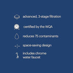 Brondell Coral UC300 Under Sink Water Filtration System – Reduces PFAS - Image 3