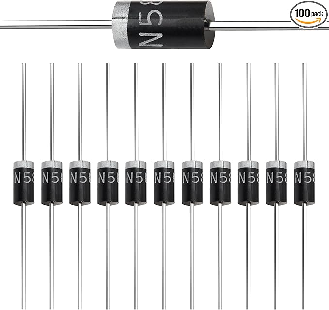 Chanzon 1N5817 Schottky Barrier Rectifier Diodes 1A 20V DO-41 Axial 5817 IN5817 by Chanzon