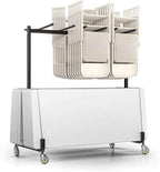 OEF Furnishings OEF42 Series Folding Table & Chair Cart, Heavy Duty Industrial