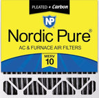 Nordic Pure 20x20x5 Honeywell Replacement Furnace Filters MERV 10 Plus Carbon 1 by NordicPure