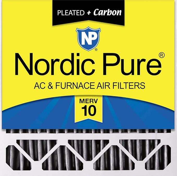 Nordic Pure 20x20x5 Honeywell Replacement Furnace Filters MERV 10 Plus Carbon 1 by NordicPure