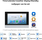 7-Inch Touchscreen Video Doorbell & Indoor Display Set. Wired via 4-Core Cable