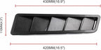 2Pcs Car Hood Vent Trim Louver Air Flow Intake Universal Compatible - Image 5