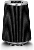 BLACK 4" 102 mm Inlet Truck Air Cone Replacement Performance Washable Clamp-On by RtunesRacing