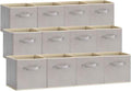 Lifewit 13 Inch Cube Storage Bins, 12 Packs Storage Cubes Foldable Decorative