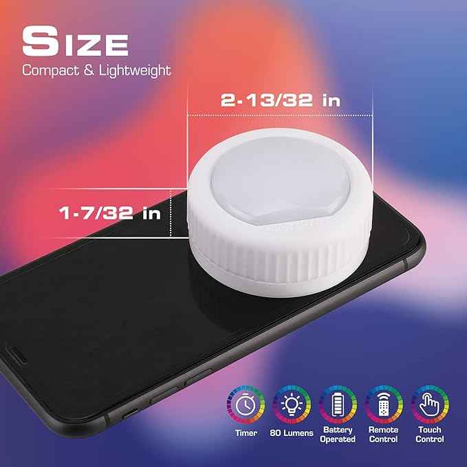 EverBrite Tap Light, Push Light, LED Puck Lights