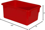 Wood Designs Cubby Storage Bin, Heavy Duty Plastic Containers - Image 7