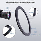 67mm Lens to 62mm Camera Lens Adapter, 67mm-62mm Filter Step-Down Ring - Image 4