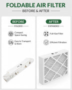20x25x5 Air Filter MERV 16, Compatible with trion air bear 2Pack