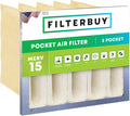 Filterbuy 16x20x12 5-Pocket Air Filter MERV 15 HVAC Replacement by Filterbuy