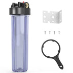 WHT20 Whole House Water Filter Housing, Fit 20"x4.5" Sediment etc Filters by MewMore