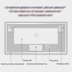 Smart Illuminated LED Bathroom Mirror，Bathroom Mirror - Image 9