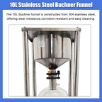 10L Vacuum Buchner Funnel Filtering Kit Glass Vacuum Suction Filter - Image 5