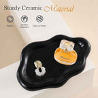 Ceramic Jewelry Tray Trinket Dish, Decorative Cloud Vanity Key Tray