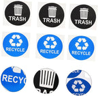 8pcs Trash Can Stickers for Easy Waste Sorting Self-Adhesive Rubbish Bin Labels - Image 4