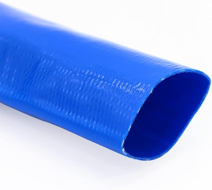DAVCO 3" x 50 ft Pool Backwash Hose, Heavy Duty Reinforced Blue PVC Lay Flat - Image 8