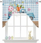 Swag Valance Curtains, Easter Truck - Image 9