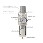 Air Compressor Water Separator Filter 1/2" NPT 150 PSI, Compressed Filter - Image 2