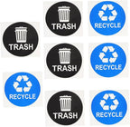 8pcs Trash Sorting Decals Self-Adhesive Waste Container Stickers by Parliky