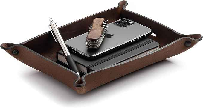 Main Street Forge Leather Valet Tray