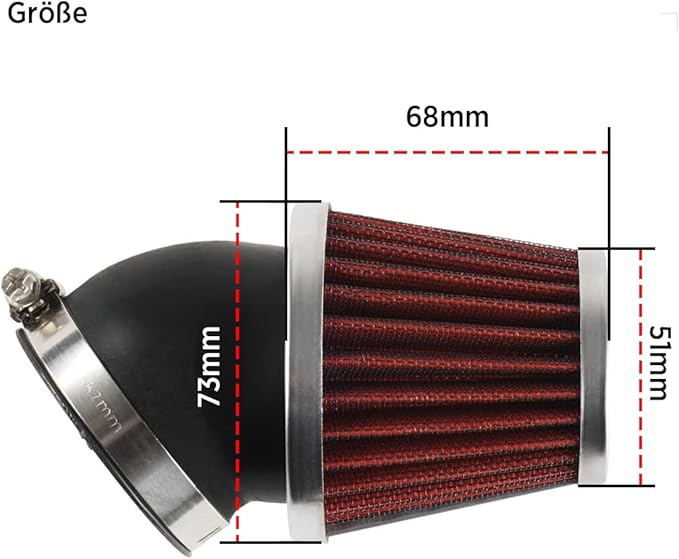 Evermotor Air Cleaner Carburetor Motorcycle Air Filter 37mm 38mm 39mm Perfect - Image 5