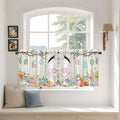 Easter Kitchen Tier Curtains 24 Inch Long 2 Panel Set, Rod Pocket Cafe Small by Unknown