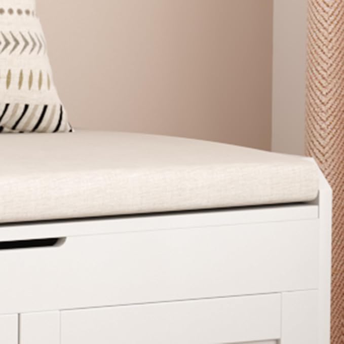 HOMEFORT 54.4" Shoe Bench with Lift Top Storage, Entryway Bench with Cushioned - Image 9