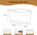 12 Pack Middle Organizers and Storage, Pantry Organization and Storage Bins