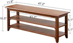 XKZG Storage Bench Wooden Shoe Rack Bench Rustic Solid Wood Entryway Bench