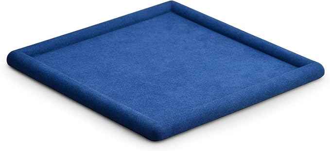 Oirlv Top Microfiber Jewelry Tray Square Nightstand Organizer Rings Earrings