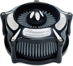 Motorcycle Air Filter Turbine Intake Cleaner Kit Cnc Cut Chrome - Image 2