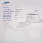 100 Pieces/Pack PES Disc Membrane Filters Hydrophilic 47mm Diameter 0.45µm Pore - Image 2