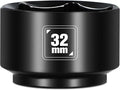 BLACKROBOT 32mm Low Profile Oil Filter Socket, 3/8" Drive 6-Point Oil Filter by BLACKROBOT