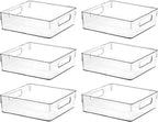 Clear Plastic Storage Bins, Pantry Organizers and Storage or Kitchen