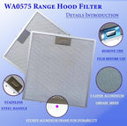 2-Pack Upgraded WA0575 Range Hood Filters Replacement - Image 3