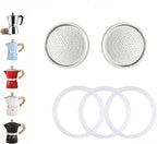 2 Pcs Filter with 3 Pcs Silicone Gasket Seals by Theperfectcombinationofcoffeehomeandhealthylivingmakingeverydayadayofrituals