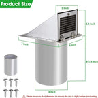 Dryer Vent Cover Outdoor 4 Inch, Dryer Vent Cover Outside, Exterior Hooded Wall - Image 2