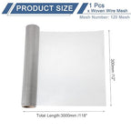 uxcell 120 Mesh 118" x 12" Woven Wire Mesh, 304 Stainless Steel Air Vent Filter - Image 2